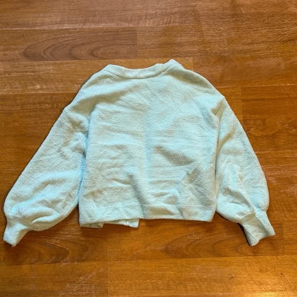 Alice + Olivia Soft Blue Knit Cardigan